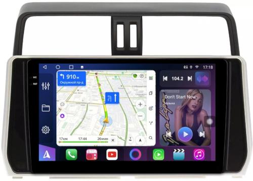 Магнитола для Toyota Land Cruiser Prado 150 2017-2023 - FarCar 1053M монитор 10.36" QLED на Android 14, TS18, CarPlay, 4G SIM-слот