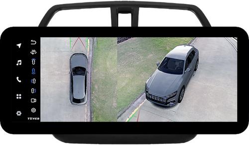 Магнитола для Suzuki SX4 2 2013-2021 (штатная КЗВ) - Teyes LUX ONE 360 монитор 12.3" 2K QLED на Android 10, Быстрая, CarPlay, 4G SIM-слот, 4 камеры в комплекте