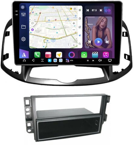 Магнитола для Chevrolet Captiva 2011-2015 (перенос БК вниз) - FarCar GX109M монитор 10.36" 2K QLED на Android 14, TS20, 6+128Гб, CarPlay, 4G SIM-слот