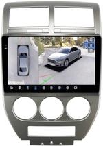 Магнитола для Jeep Compass 2006-2010 - FarCar BX10-360-9615 монитор 10.36" 2K QLED на Android 13, Быстрая, CarPlay, 4G SIM-слот, 4 камеры в комплекте