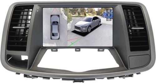 Магнитола для Nissan Teana J32 2008-2013 (ШГУ цветной, рамка тип 2) - Teyes CC3-2K-360 монитор 9.5" 2K QLED на Android 10, 6+128Гб, CarPlay, 4G SIM-слот, 4 камеры в комплекте