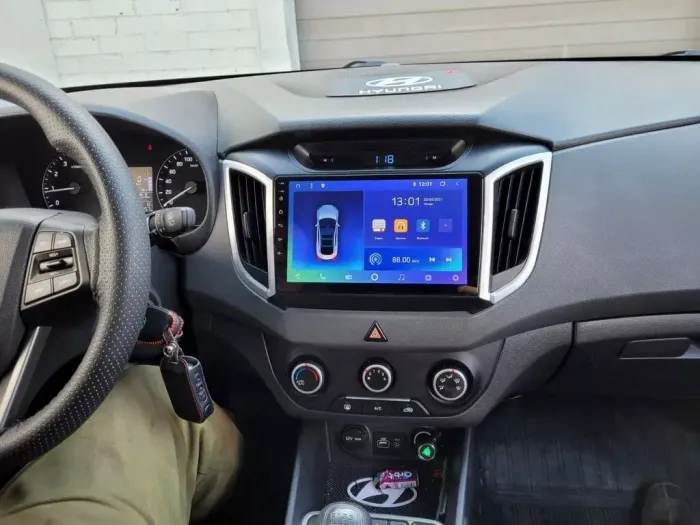 Магнитола для Hyundai Creta 1 2016-2021 - FarCar S400-TS18 монитор 9.5" QLED на Android 14, CarPlay, 4G SIM-слот