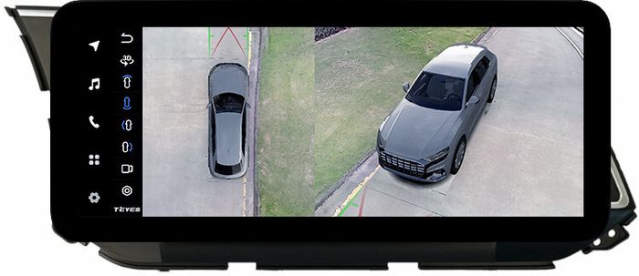 Магнитола для Hyundai Elantra 6 2016-2018 (без штатной КЗВ, рамка тип 1) - Teyes LUX ONE 360 монитор 12.3" 2K QLED на Android 10, 6Гб+128Гб, CarPlay, 4G SIM-слот, 4 камеры в комплекте