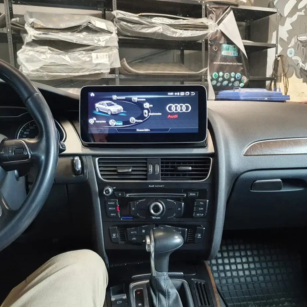 Магнитола для Audi A4 B8, A5 8T 2007-2016 (без джойстика MMI) - Teyes LUX ONE ROUND монитор 12.3" 2K QLED на Android 10, CarPlay, 4G SIM-слот