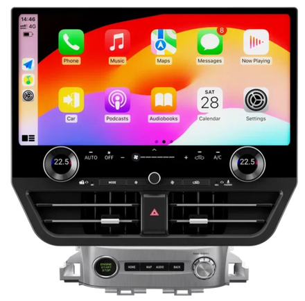 Магнитола для Toyota Land Cruiser 200 2015-2021 (топовая комплектация) - Kuberg ZF-3033-GE на Android 13, 8Гб+128Гб, 4G SIM-слот, CarPlay