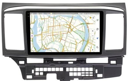Магнитола для Mitsubishi Lancer X 2007-2016 - Vaycar VA47-0037-2K с экраном 9,5" на Android 13, 8-ядер, 2K QLED, ТОП процессор, CarPlay, 4G SIM-слот
