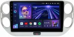 Магнитола для Volkswagen Tiguan 1 2007-2016, Golf Plus (рамка 10 серебро, любая кнопка) - Teyes CC3 Android 10, Быстрая, CarPlay, SIM-слот