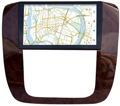 Магнитола для Chevrolet Tahoe 2006-2014 - Vaycar VA10-1175-2K (рамка под дерево) на Android 13, Быстрая, 2K QLED, CarPlay,4G SIM-слот