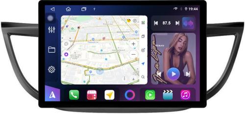 Магнитола для Honda CR-V 4 2012-2016 (большая рамка 10) - FarCar BX877 монитор 13" 2K QLED на Android 13, TS10, 6+128, CarPlay, 4G SIM-слот