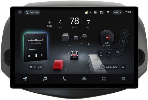 Магнитола для Toyota RAV4 3 2005-2012, Vanguard (рамка 10) - Teyes CC4-PRO монитор 13" 2K QLED на Android 13, Snapdragon 778G, ИИ, CarPlay, DSP, 4G SIM-слот