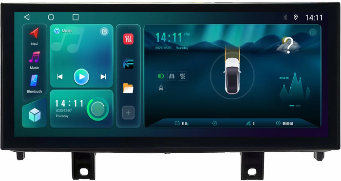 Магнитола для BMW X5 (F15) и BMW X6 (F16) NBT 2013-2017 - Kuberg монитор 12.3" в стиле LEXUS на Android 12, Быстрая, CarPlay, 4G SIM-слот