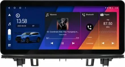 Магнитола для BMW X1 (F48) 2015-2020 - Canbox H-Line 0014 монитор 12.3" QLED в стиле Audi на Android 10, ТОП-процессор, CarPlay, 4G SIM-слот
