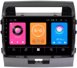 Магнитола для Toyota Land Cruiser 200 2007-2015 (экран климата внизу) -  GT10-1004 на Android 10, 2Гб-16Гб