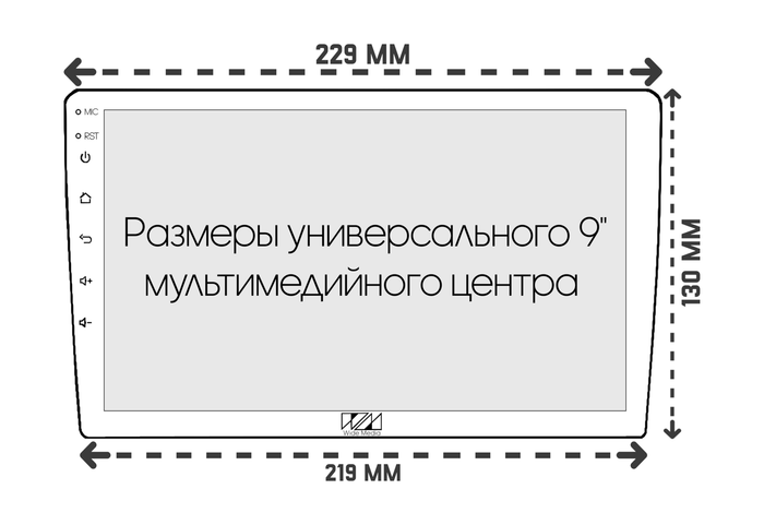 Комплект рамки с разъёмами 9" Audi Q3 2011-2018 любая комплектация (поддержка штат. меню)