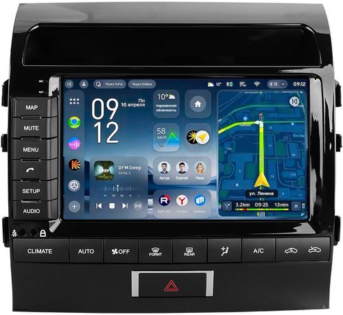 Магнитола для Toyota Land Cruiser 200 2007-2009 (климат на ШГУ) - Teyes CC4-PRO монитор 9.5" 2K QLED на Android 13, Snapdragon 778G, ИИ, CarPlay, DSP, 4G SIM-слот