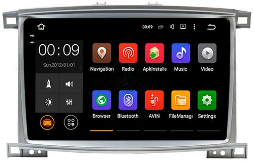 Магнитола для Toyota Land Cruiser 100, Lexus LX470 2002-2007 (экран климата снизу) - AIROC 2K RX-1123 Android 13, QLed+2K, ТОП процессор, 8/128, CarPlay, SIM-слот