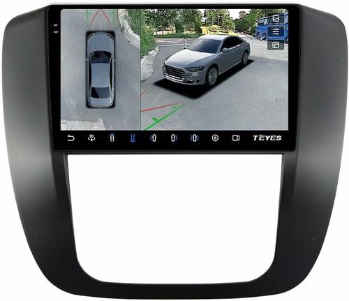 Магнитола для Chevrolet Tahoe 900 2006-2014 (рамка черная) - Teyes CC3-2K-360 на Android 10, 2K QLED, 6Гб+128Гб, CarPlay, 4G SIM-слот, 4 камеры в комплекте