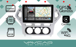 Магнитола для Ford Mondeo 4 2007-2010 (рамка серебро) - Vaycar VA17-1235-2K на Android 13, 8-ядер, 2K QLED, ТОП процессор, CarPlay,4G SIM-слот