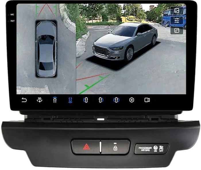 Магнитола для KIA Ceed 3 2018-2020 - FarCar BX10-360-1173 монитор 10.36" 2K QLED на Android 13, 6Гб+128Гб, CarPlay, 4G SIM-слот, 4 камеры в комплекте