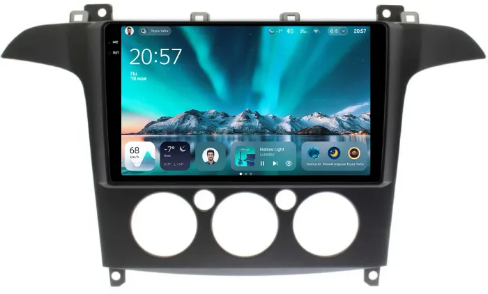 Магнитола для Ford S-Max, Galaxy 2 2006-2015 (кондиционер) - Teyes CC4 монитор 9.2" 2K QLED на Android 14, Snapdragon 680, DSP, CarPlay, 4G SIM-слот
