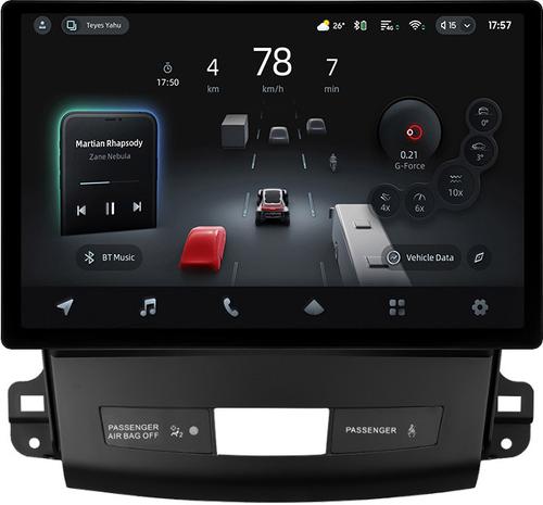 Магнитола для Mitsubishi Outlander XL, Peugeot 4007, Citroen C-Crosser (Rockford, рамка гладкая) - Teyes CC4-PRO монитор 13" 2K QLED на Android 13, Быстрейшая, Snapdragon 778G, ИИ, CarPlay, DSP, 4G SIM-слот