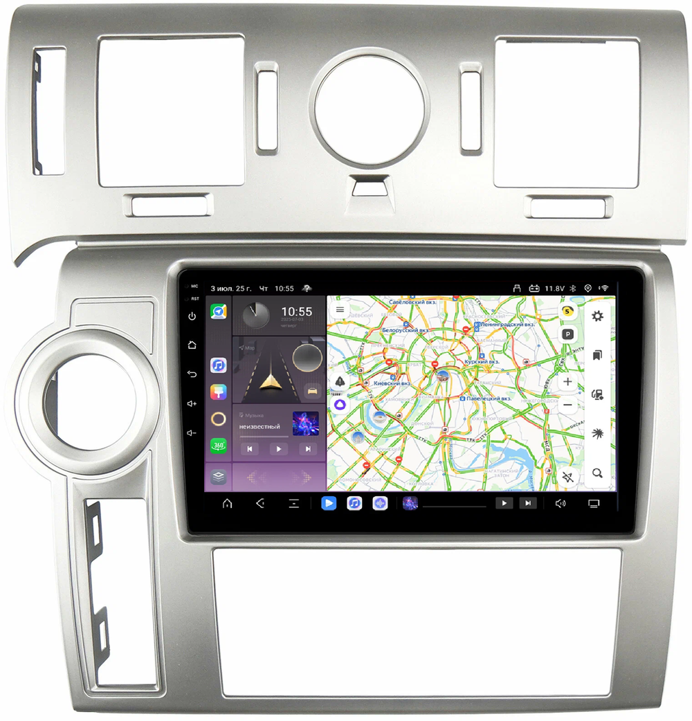 Магнитола для Hummer H2 2002-2009 - Kuberg QLed, Android 13, TS20, CarPlay, SIM-слот