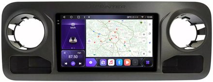 Магнитола для Mercedes-Benz Sprinter 2018-2024+(low) - Kuberg SF-1021-1 QLed+2K, Android 12, ТОП процессор, CarPlay, 4G SIM-слот