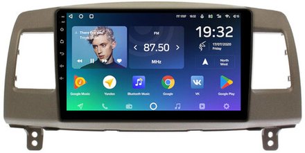 Магнитола для Toyota Mark II 110 2000-2004 (наверх, климат на ШГУ) - Teyes CC2 PLUS монитор 9" QLED на Android 10, ТОП процессор, 4Гб+64Гб, 4G SIM-слот