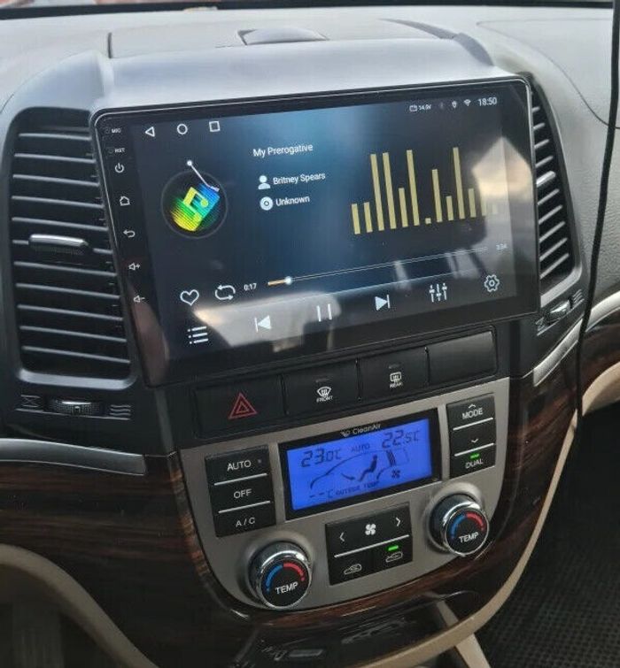 Магнитола для Hyundai Santa Fe 2006-2012 - Parafar PF208UHD на Android 13, QLED, ТОП процессор, 8Гб+128Гб, CarPlay, 4G SIM-слот