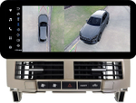 Магнитола для Lexus RX 2003-2009, Toyota Harrier XU30 2003-2013 (ШГУ монохром, рамка серо-бежевая) - Teyes LUX ONE 360 монитор 12.3" 2K QLED на Android 10, CarPlay, 4G SIM-слот, 4 камеры в комплекте