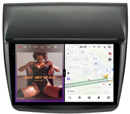 Магнитола для Mitsubishi L200, Pajero Sport 2006-2016 - Redpower 85038 PRO/PROmax ТОП звук, 2K QLED, Android 14, CarPlay, 4G SIM-слот