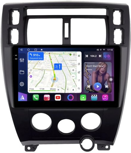 Магнитола для Hyundai Tucson 1 2004-2009 - FarCar 3037M монитор 10.36" QLED на Android 14, TS18, CarPlay, 4G SIM-слот