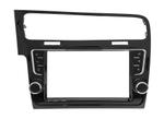 Комплект рамки с разъёмами 9" VW Golf 7 2012-2020 черн. глянец Тип2 c кнопками