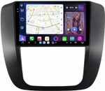 Магнитола для Chevrolet Tahoe 900 2006-2014 (рамка черная) - FarCar GX1247M монитор 9.5" 2K QLED на Android 14, TS20, 6+128Гб, CarPlay, 4G SIM-слот