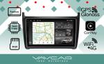 Магнитола для Volkswagen Polo V 2009-2020 - Vaycar VA81-0910-2K на Android 13, Быстрая, 2K QLED, CarPlay, 4G SIM-слот