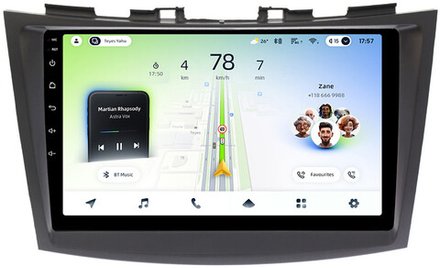 Магнитола для Suzuki Swift 4 2010-2015 - Teyes CC4L монитор 9" IPS на Android 14, Snapdragon 662, CarPlay, 4G SIM-слот