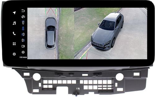 Магнитола для Mitsubishi Lancer X 2007-2016 (рамка 10) - Teyes LUX ONE 360 монитор 12.3" 2K QLED на Android 10, 6Гб+128Гб, CarPlay, 4G SIM-слот, 4 камеры в комплекте