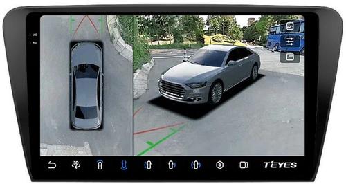 Магнитола для Skoda Octavia A7 2013-2020 - Teyes CC3-2K-360 на Android 10, 2K QLED, 6Гб+128Гб, CarPlay, 4G SIM-слот, 4 камеры в комплекте