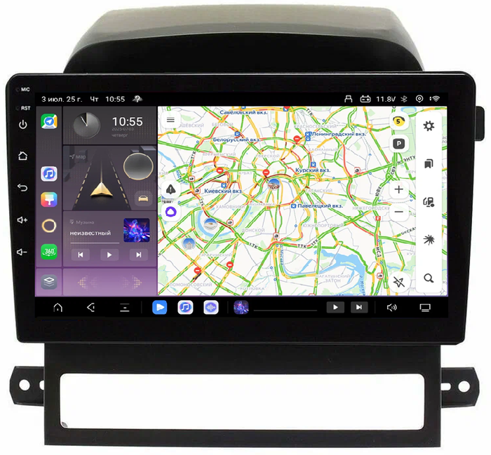 Магнитола для Chevrolet Captiva 2006-2011 - Kuberg QLed, Android 13, Быстрейшая, CarPlay, SIM-слот