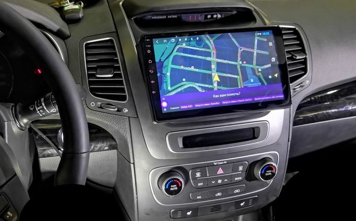 Магнитола для KIA Sorento 2 XM 2012-2020 c экраном климата снизу (рамка-накладка) - Airok RM-2301 Android 12, 8-ядер, 4/64Гб, SIM-слот
