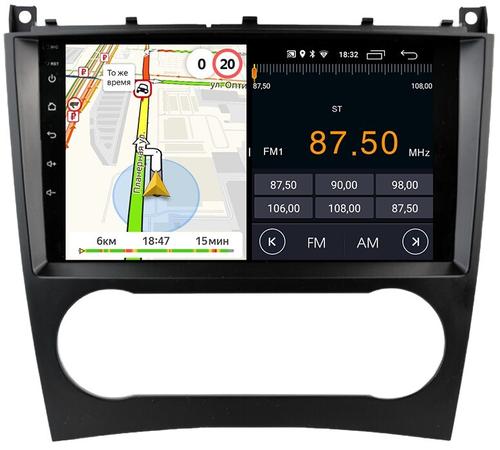 Магнитола для Mercedes-Benz C (W203) 2004-2007 - Parafar PF206FHD на Android 13, 8-ядер, 2Гб+32Гб, CarPlay, 4G SIM-слот