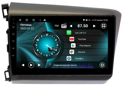 Магнитола для Honda Civic 9 седан 2012 (левый руль) - Vaycar VA20-0132 на Android 13, 4G SIM-слот