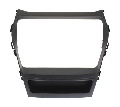 Комплект рамки с разъёмами 9"+CAN Hyundai Santa Fe 3 2012-2018 штатная камера, климат снизу на отдельном экранчике