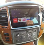 Магнитола для Toyota Land Cruiser 100, Lexus LX470 2002-2007 (экран климата снизу) - Teyes CC3 Android 10, Быстрая, CarPlay, SIM-слот