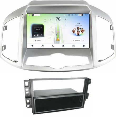 Магнитола для Chevrolet Captiva 2011-2015 (перенос БК вниз) - Teyes CC4L монитор 9" IPS на Android 14, Snapdragon 662, CarPlay, 4G SIM-слот