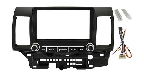 Комплект рамки с разъёмами 9" Mitsubishi Lancer X 2007-2014 с кнопками и крутилками