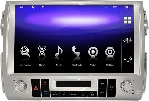 Магнитола для + климат для Toyota FJ Cruiser 2005-2022 - Kuberg ZH-T1316-серебро, монитор 13.3" на Android 12, 8Гб+128Гб, CarPlay, SIM-слот