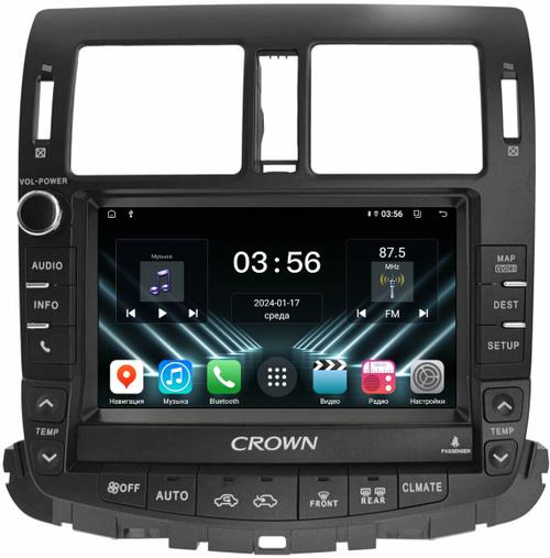 Магнитола для Toyota Crown / Crown Majesta S200 2008-2012 (цветной ШГУ) - FarCar DX9-9669B монитор 9.5" IPS на Android 13, 4+64Гб, CarPlay