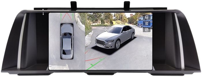 Магнитола для BMW 5-серия F10 2010-2012 CIC - Teyes CC3-2K-360 на Android 10, Быстрая, 2K QLED, CarPlay, 4G SIM-слот, 4 камеры в комплекте