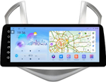 Магнитола для Chevrolet Cruze 1 2012-2015 (рамка серебро) - FarCar монитор 12.3" 2K QLED на Android 14, TS10, CarPlay, 4G SIM-слот